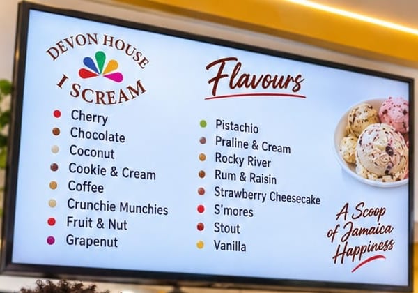 Devon House I-Scream flavours
